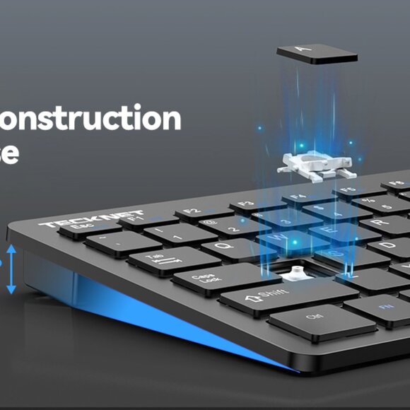 Mini Wireless Keyboard & Mouse Set – Bluetooth, Quiet Clicks - Picture 12 of 15